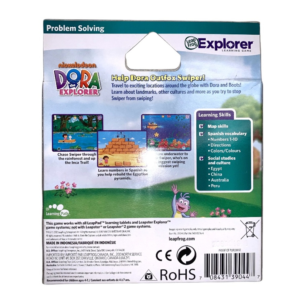 Dora Explorer Worldwide Leap Frog LeapPad Leapster Social Studies Learning Game - Picture 3 of 9